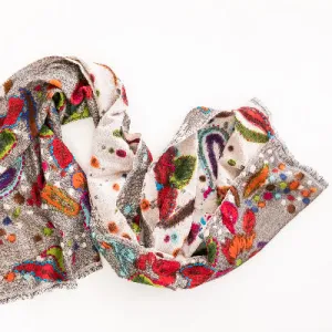 Hand Painted Woven Shawl