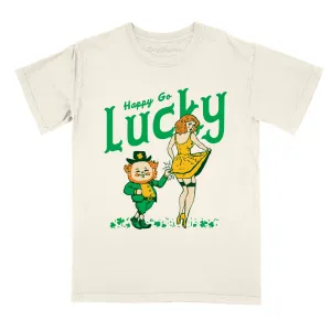 Happy Go Lucky Comfort Colors Tee
