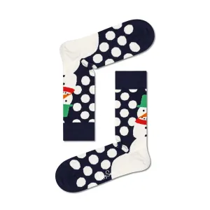 Happy Socks: Jumbo Snowman Sock Navy
