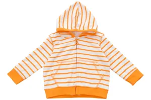 hoodie in orange marseille stripe