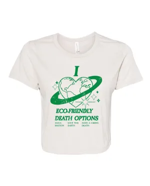 I Heart Eco-Friendly Death Options Crop Top