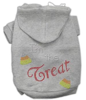 I'm The Treat Rhinestone Hoodies Grey Xs (8)
