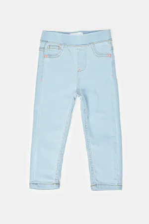 Infant Girls Blue Jeggings