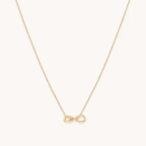 Infinite Pendant Necklace in Solid Gold