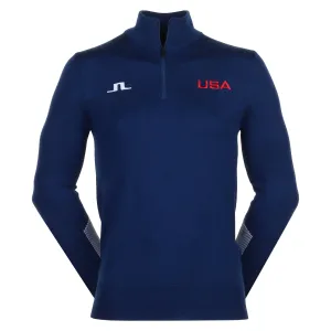J.Lindeberg Golf x USA Nathaniel Olympic Half Zip Sweater