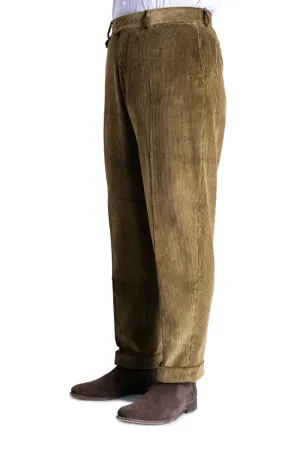 Khaki Drab Stancliffe Corduroy Trousers