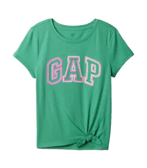 Kids Knot-Tie Graphic T-Shirt Bright Meadow
