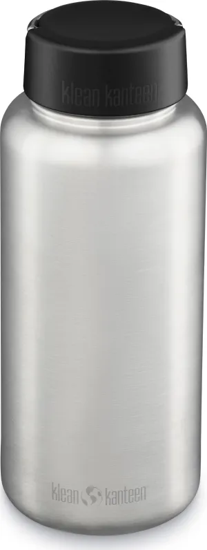 Klean Kanteen Wide 1182 ml (Wide Loop Cap) Brushed Stainless | Buy Klean Kanteen Wide 1182 ml (Wide Loop Cap) Brushed Stainless here | Outnorth