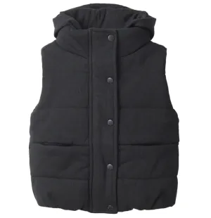 Little Bipsy Hooded Puffer Vest - Black