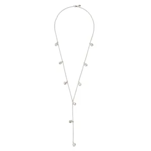 Lotus Bud Lariat - Silver