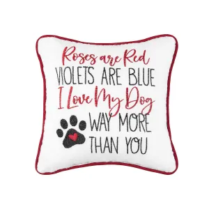 Love My Dog More Mini Pillow