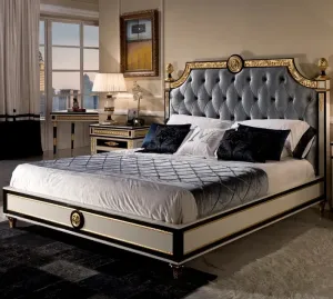 Luxury Bedroom Solid Teak Wood Carving Bed