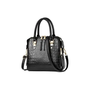 Luxury CrocTassel Zipper Shoulder Bag