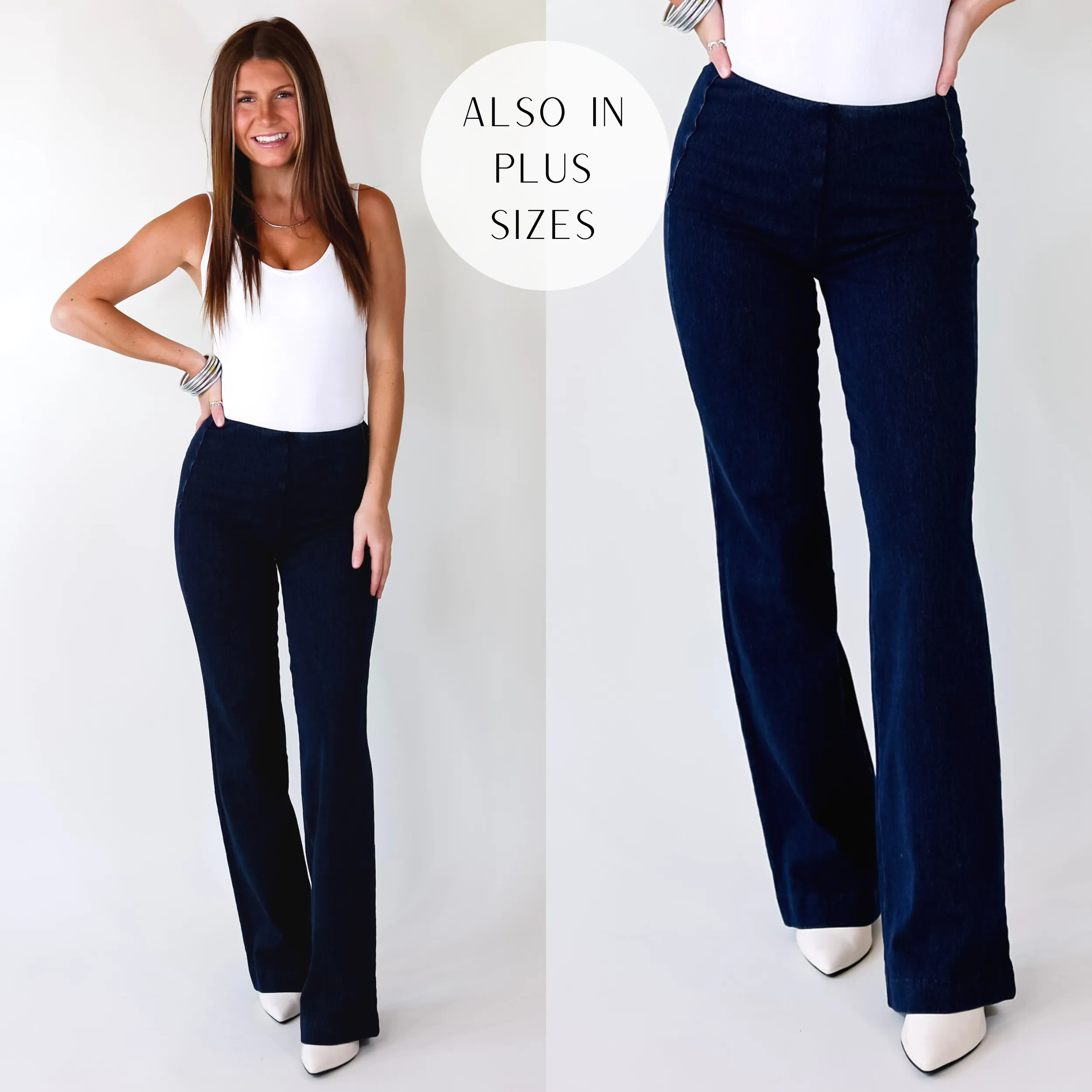 Lyssé | Denim Wide Leg Trouser Jeans in Indigo