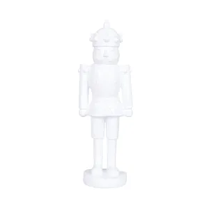 Medium White Nutcracker Figurine
