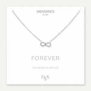 Memories: "FOREVER" | Infinity Necklace | White Gold-Plated