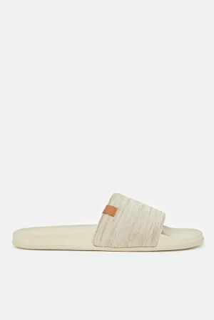 Men Beige Padded Slide