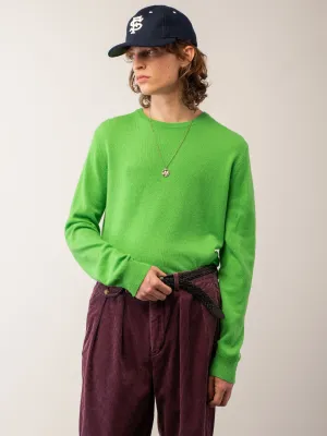 Men Crew Neck Sweater_Green