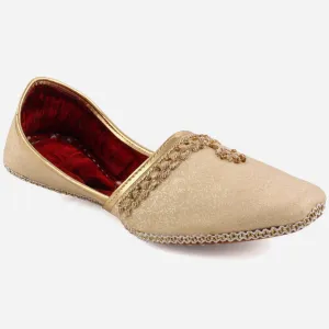 Mens ‘Caper’ Adorned Leather Flat Indian Khussa