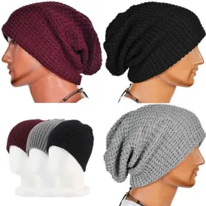 Mens Slouchy Boho Beanie