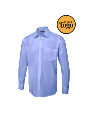 Men's Tailored Fit Long Sleeve Poplin Shirt
