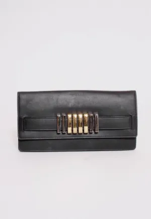 METAL EMBELLISHED CLUTCH