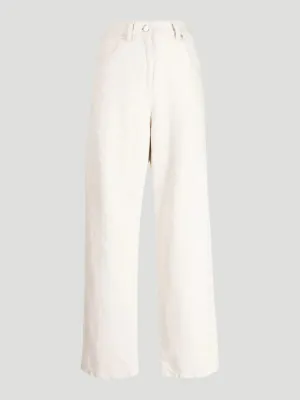 Mila Straight-Leg Jeans in White