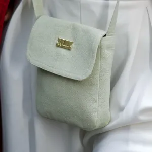 Mineral Dyed Mini Cross Body Coin Purse- Putina/Mint