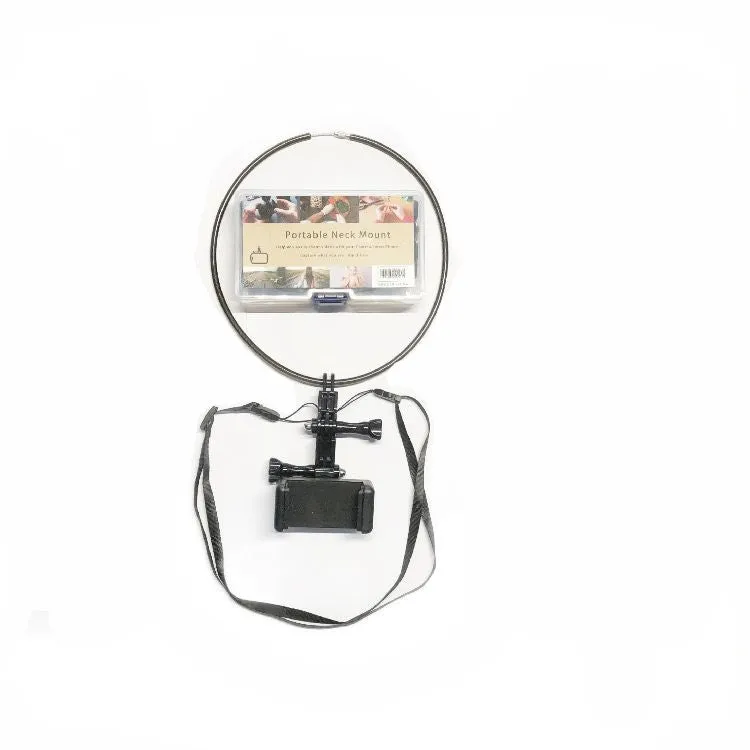 Mini Collar Lazy Adjustable Neck Bracket for GoPro Action Camera Smartphones