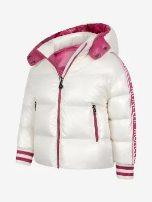 Moncler Enfant Moncler Girls Down Padded Azzurra Jacket