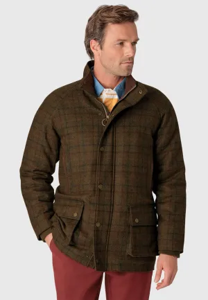 Moss Check Waterproof Country Coat