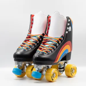 Moxi Roller Skates - Rainbow Rider Roller Skates - Asphalt Black