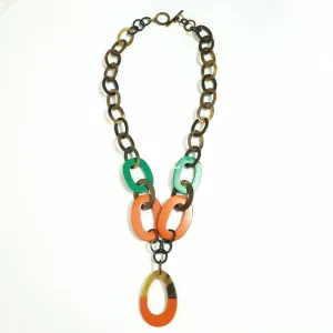 Natural Handmade Jewelry J18130, Made by Natural Buffalo Horn and Lacquer