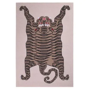 Natural Tiger Rug Cashmere Blankets by Saved NY