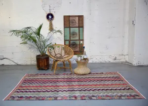 Old Aegean Kilim 4.8ftx7.8ft