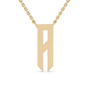Old English Initial Necklace
