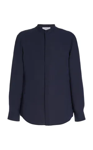 Ollie Shirt in Dark Navy Linen