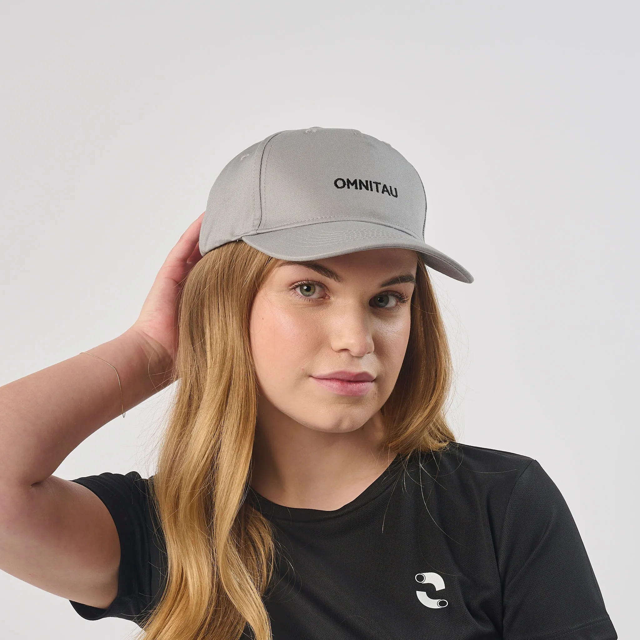 Omnitau Unisex Camber Organic Cotton Baseball Cap - Grey