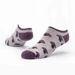 Organic Cotton Footie Socks - Taupe Mushroom