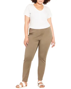 Paige Skinny Pull-On Pant | Tan