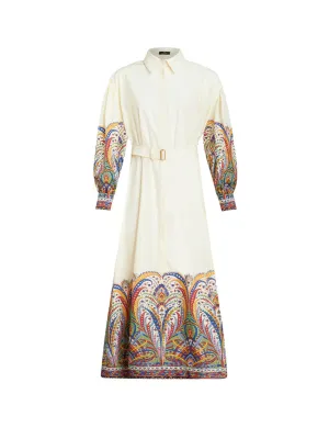 Paisley Belted Maxi