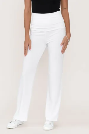 Pamela White Bamboo Pants