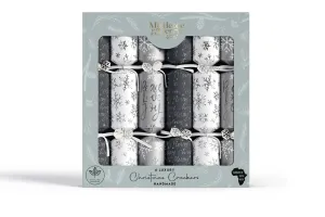 Peace Joy Love Silver Crackers 6 pack