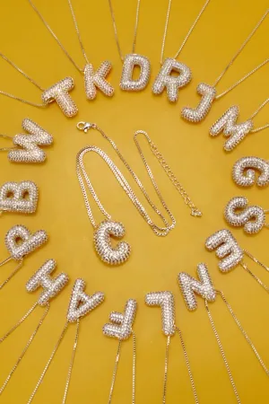 Personalized Bubble Necklace D Gold