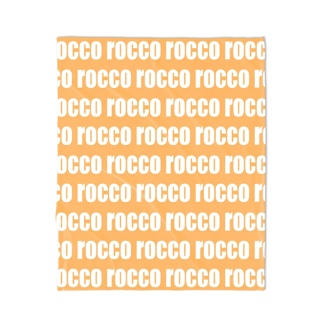 PERSONALIZED NAME BLANKET - BOLD FONT - MELON