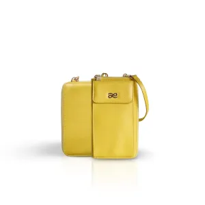 PHONE WALLET PU YELLOW