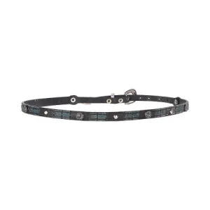 Phunky Horse Black & Teal Hatband w/Conchos- HB-05