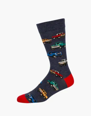 Pick Up Trucks | Mens Bamboo Sock