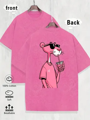 Pink Panther - Comfortable Retro Thick Cotton Unisex T-shirt