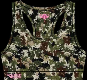 PIXELATE LADIES CROP TOP